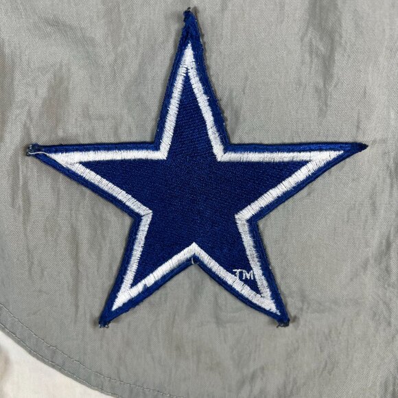 Vintage Apex Pro Line Dallas Cowboys Jacket Mens Small Blue Gray NFL 90s - Picture 8 of 16